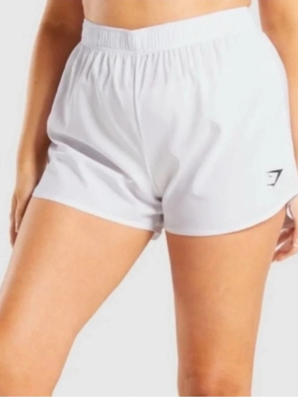 Gymshark White Performance Training Shorts, Women’s Size M